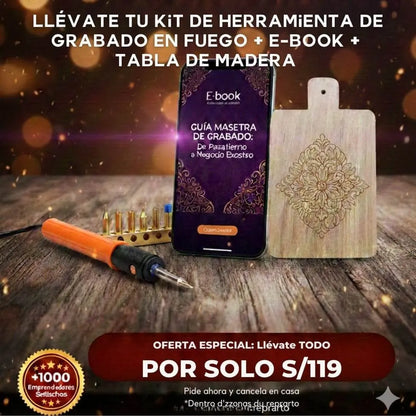 Herramienta de Grabado en Fuego con Regalo Especial