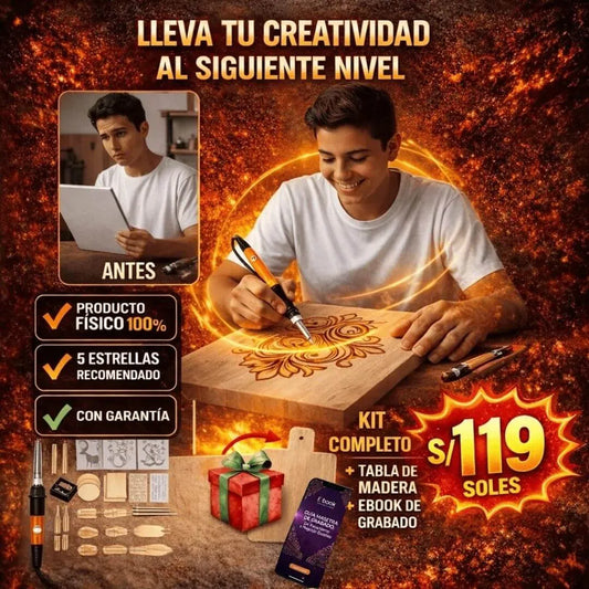 Herramienta de Grabado en Fuego con Regalo Especial