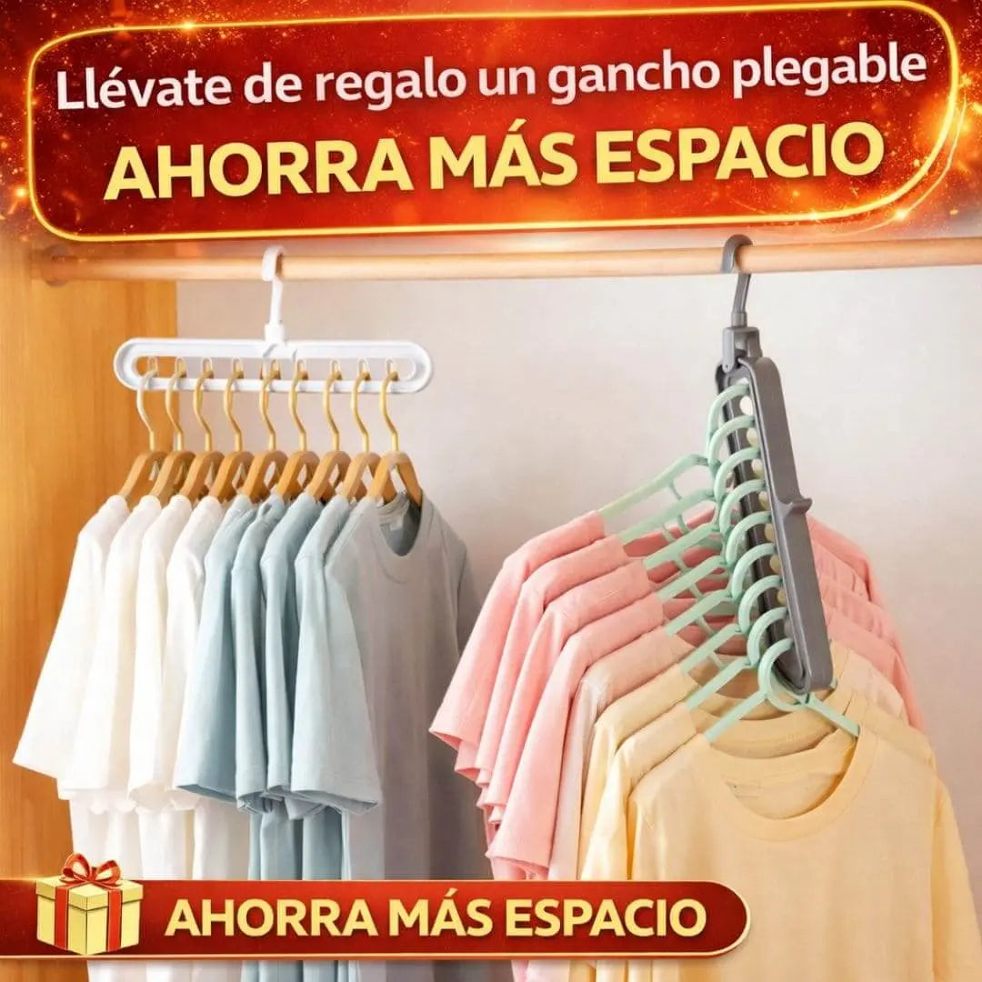 Combo Guarda Ordena y Ahorra Espacio - Pack 5 Bolsas al vacío para ropa incluye Compresor Electrico