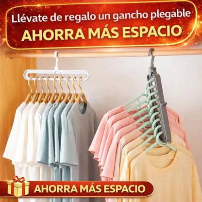 Combo Guarda Ordena y Ahorra Espacio - Pack 5 Bolsas al vacío para ropa incluye Compresor Electrico
